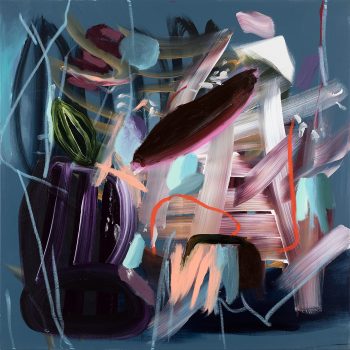 Shony Rivnay, Untitled Configuration, 2022, Acrylic on canvas, 39.5 x 43.5 in. Photo by Elad Sarig