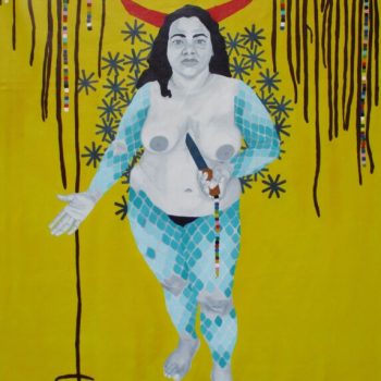 Dream of freedom, dream of death I, 2016. Acrylic on canvas, 127 cm x 101.6 cm