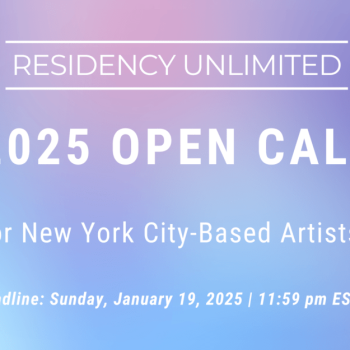 2025 NYC Based Artist Residency Poster