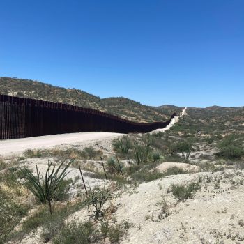 Photo of a section of the U.S.-Mexico border in Arizona