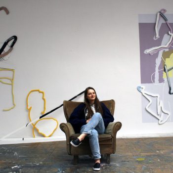 Katarzyna Szymkiewicz in her studio