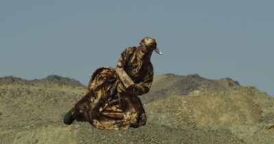 Ahaad Alamoudi, Those who don't know falcons grill them, 2018 (still). HD video, sound, color; 7:01 min. Courtesy the artist and Athr Gallery, Jeddah