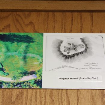 Images of Alligator Mount (Granville, Ohio) in display at the Serpent