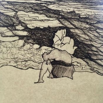 A.E. Chapman, Hat, Rockaway Beach, 2018, pen on paper.
