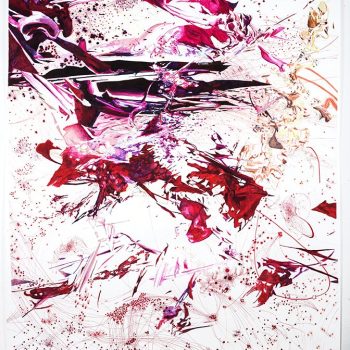 Maess, Metastasis II, 2014, marker and pen on paper, 150x185 cm