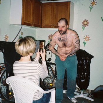 That One Evening in the Basement (self-portrait, 2019), digitalized pigment inkjet print on archival paper, 200 x 140 cm