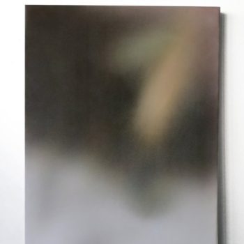 Overcast day, 2017. Spray paint, acrylic, inkjet on canvas, 120 x 92 cm
