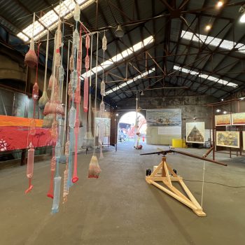 Plate Boundary, Boundary Port (2025). Part of a long-term Korea–Southeast Asia printmaking collaboration, supported by the Busan Culture Foundation.