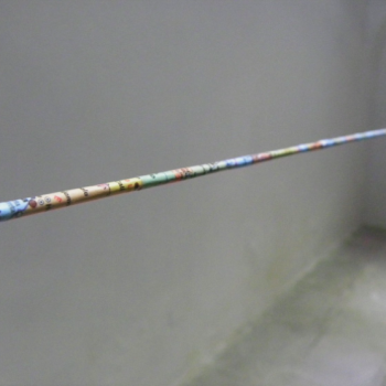 Yornel Martinez: Pure Land, 2014, Steel cable with map