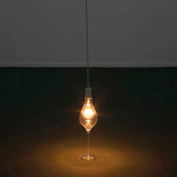Felipe Cohen, Anunciaçião (Annunciation), 2008, lamp and crystal glass