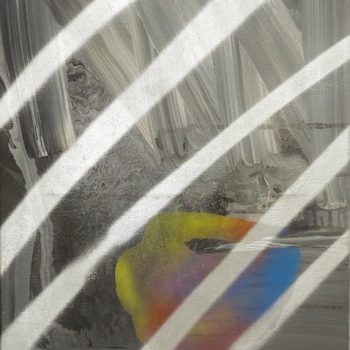 Snake, 2016, household paint and spray paint on canvas, 65x50 cm