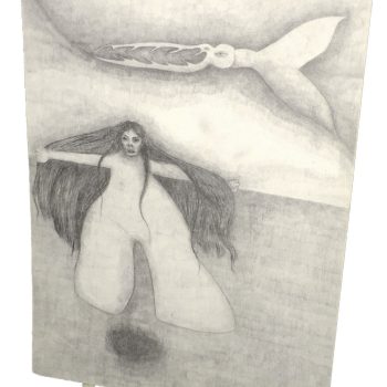 Enxhi Mehmeti, “Mehmet macht Auge”, technical pencil on paper, 2020